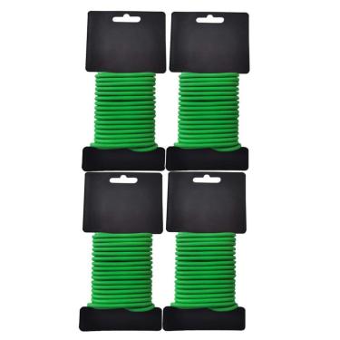 Imagem de KEAIDO Twist Ties Garden Twine Suporte macio para suporte de plantas para tomate, uva, cordas organizadas flexíveis para plantas de quintal em casa (verde) 32 pés/10 m (4 peças)