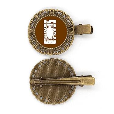 Imagem de Presilha de cabelo com pingente de insetos fears de animais com besouros de animais