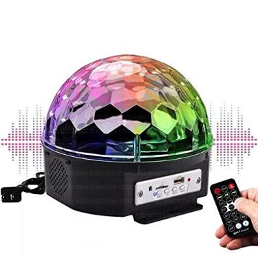 Imagem de Caixa de som Bola Maluca Festa Led Dmx Luz 6 Cores Bivolt Pen drive