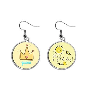Imagem de Brinco Queen Animation Kawaii Freshness Ear Drop Sun Flower Jewelry Fashion