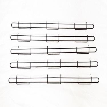 Imagem de Anteparo Frontal Amapa 078 Preto Para Bandeja Ponta Kit 5