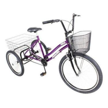 Imagem de Bicicleta Triciclo 3 Rodas Pedal Aro 26 Freio V-Brake - Dream Bike