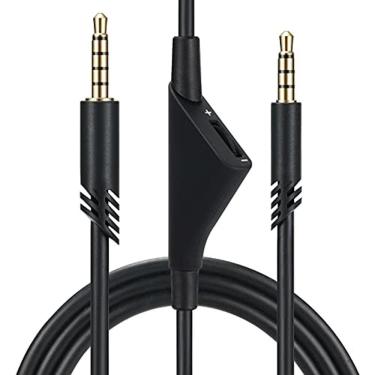 Imagem de Cabo de substituição para fones de ouvido astro A40/A40TR/A10 Gaming, fio Aux com controle de volume 2,0 M 6,5 pés compatível com Xbox one PC Ps4 etc 