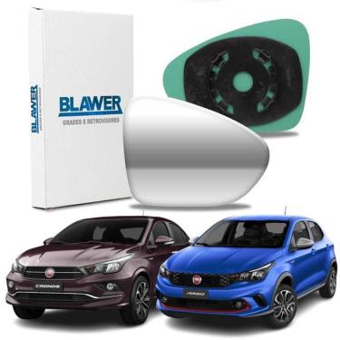 Imagem de Lente Retrovisor Com Base Fiat Argo Cronos 17/ Ld Direito