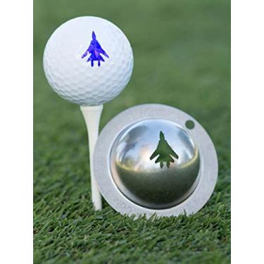 Imagem de Tin Cup Ferramenta de alinhamento de marcador personalizado de bola de golfe (pistola superior)