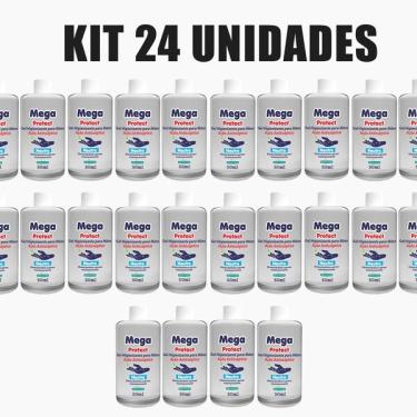 Imagem de Alcool Em Gel 50ml Kit 24 Uni Antisseptico Virus Para Maos Hi