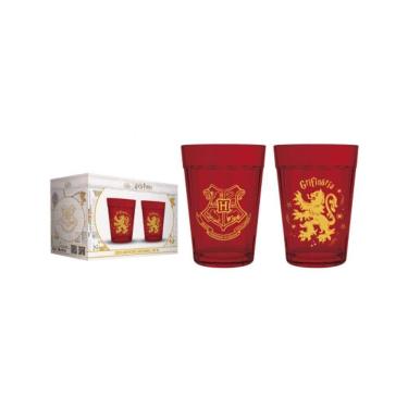 Imagem de Copo Americano Prime Harry Potter Casas 190 ML - Luva Com 2 Unid - Grifinória - Allmix