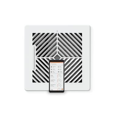 Imagem de Flair Smart Register Supply Vent 8x8 (branco), tampa de ventilação AC para paredes e tetos.