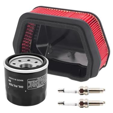 Imagem de TIANYAN Kits de filtro de ar 3D8-14451-00 de substituição para Yamaha XVS1300A Midnight Star, XVS1300A V-Star Classic, XVS1300CT V-Star Tourer com filtro de óleo 5GH-13440-20 vela de ignição