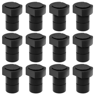 Imagem de ViewReal Pacote com 12 braçadeiras de banco de alumínio antiderrapantes de 1,9 cm para cães - acessórios para bancada MFT, marcenaria e projetos de bricolage