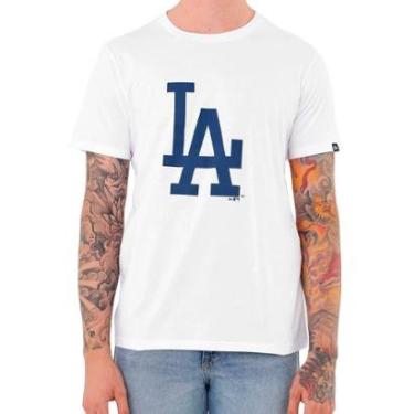 Imagem de Camiseta New Era Masculina Essentials Duo Los Angeles Dodgers Branca-Masculino