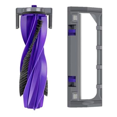 Imagem de Conjunto de pincéis de substituição para Narwal Freo X: peças de substituição para robô aspirador de pó Narwal Freo X Ultra/Freo X Plus 1 escova principal sem emaranhados e 1 tampa de escova de rolo