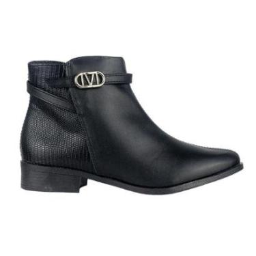 Imagem de Bota Via Uno Cano Curto Salto Bloco-Feminino