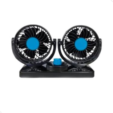 Imagem de Ventilador Automotivo Duplo Com Ajuste Para Carro Caminhão 12v Mundo Compras