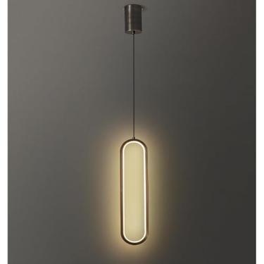 Imagem de Luminária De Teto Para Quarto Pendente Led Moderna Lustre para Cabeceira, Corredor (D37 (40cmx10cmx2cm))