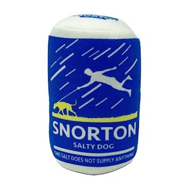 Imagem de PAWzarre Snorton Salt Can Brinquedo para cães pequenos, médios e grandes - Brinquedos engraçados para cães - Squeaky de pelúcia - Presentes de cachorro fofos para aniversário de cachorro - Coisas de