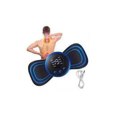 Imagem de Mini Massageador Elétrico Portátil EMS para Cervical e Corpo, 19 Níveis Ajustáveis, Alívio de Dores Musculares no Pescoço, Ombros, Costas e Pernas – Compacto e Fácil de Usar