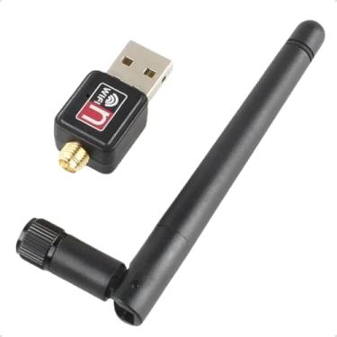 Imagem de Adaptador Wireless USB 2.0 Conexão Rápida e Estável1200Mbps com Antena Acesso Wi-Fi em PC TV e Notebook Instalação Fácil e Compatível