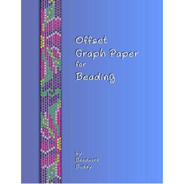 Imagem de Offset Graph Paper for Beading: Design your own unique bead patterns with this specialized offset graph paper. 100 large pages perfect for creating both on loom and off loom projects.