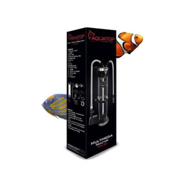 Imagem de AQUATOP Reator de mídia MR-30 – Sistema de filtragem de fluxo ascendente de 152 GPH – com bomba, tubulação e montagem – para aquários de água salgada ou de água doce – Configuração de depósito ou