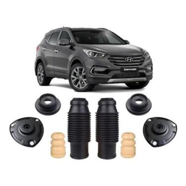 Imagem de 2 Kit Coxim Amortecedor Dianteiro Santa Fé 2.4 2011 2012 13 - Qualykit