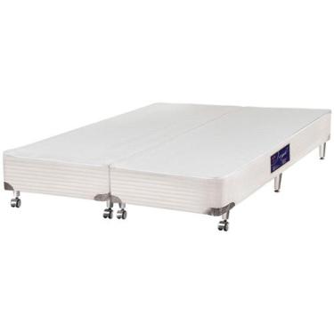 Imagem de Base Cama Box Queen Castor Bipartido - 27x79x198cm Vitagel, Bege, Quee