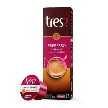 Imagem de Cápsula de Café Espresso Vibrante TRES 3 Corações 10und - Três