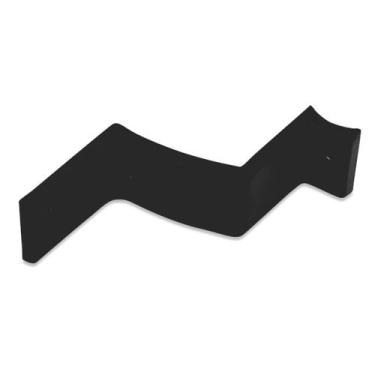 Imagem de Suporte de alumínio para corrimão redondo com reforço  - ALUTIM, Preto