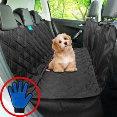 Imagem de Capa Pet Impermeável Protetora de Banco Traseiro Carro Cachorros e Gat