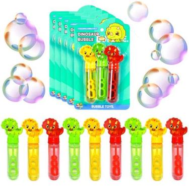 Imagem de 15 Brinquedos Bolhas de Sabão Dinossauro Lembrança de Festa - Toy King