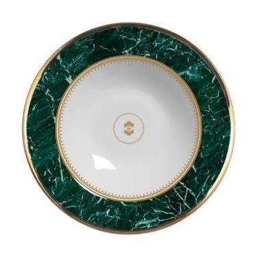Imagem de Prato Fundo Marble Verde - Alleanza