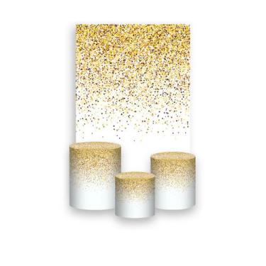 Imagem de Painel De Festa Vertical 1,50 x 2,20 + Trio De Capas Cilindro - Branco