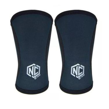 Imagem de Joelheira Cross Lpo Powerlifting Nc Extreme 5mm par Preto, Preto, GG