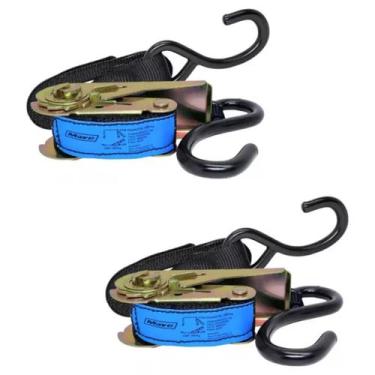 Imagem de Kit 2 Cinta Catraca Para Amarração de Cargas 3m x 25mm 800kg - MAVE
