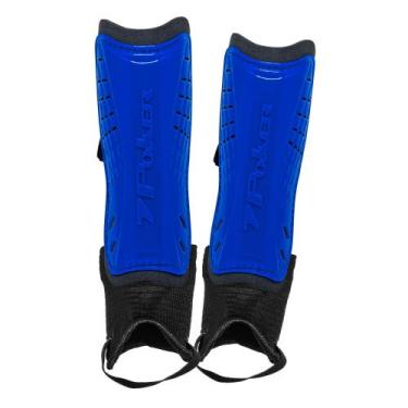 Imagem de Caneleira Adulto Poker Defend Com Tornozeleira, Azul, Único, Unissex