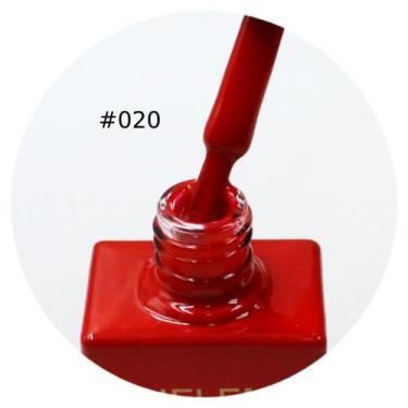 Imagem de Esmalte em gel helen color 15ml c/ anvisa -,  020 VERMELHO ESCURO