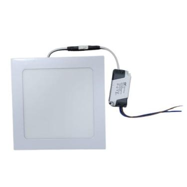 Imagem de Plafon Painel Led 25w Embutir Quadrado Slim Branco Frio 6500 - Lt Leds