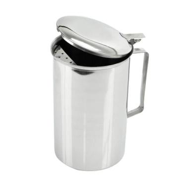 Imagem de Jarra De Suco Inox 2l Tampa e Aparador De Gelo Água Refresco - Wincy