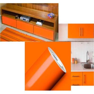 Imagem de vinil adesivo envelopamento 2Mx50cm Laranja - Marca Imprimax colormax