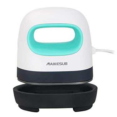 Imagem de MAIKESUB Mini Máquina de Prensa Térmica Fácil de Usar para Camisetas, Sapatos, Chapéus, Ferro Htv Pequeno Em Projetos de Vinil, Transferência de Aquecimento Portátil, Ferro Verde (Verde)