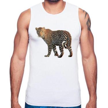 Imagem de Regata Leopardo - Foca na Moda, Branco, GGG
