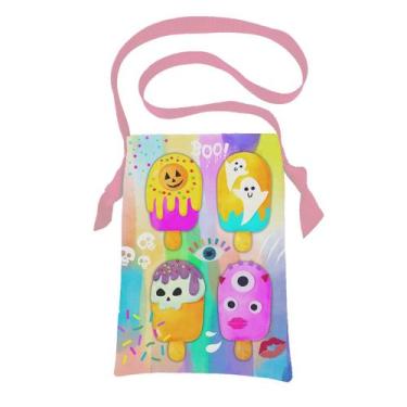 Imagem de Bolsa sacola em tecido coleta de doces halloween - picolé monster - CA