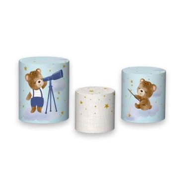 Imagem de Trio de Capas de Cilindro - Chá de Bebê Ursinhos Dormindo 003 - Via Co