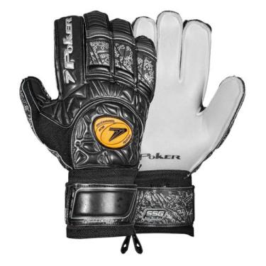 Imagem de Luva De Goleiro Futebol De Campo Profissional Firmness 4 - Poker, Pret