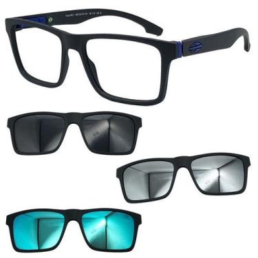 Imagem de Oculos Mormaii Swap NG2 6153 Preto A41 Com 3 Clipons Escolha, Cinza, A