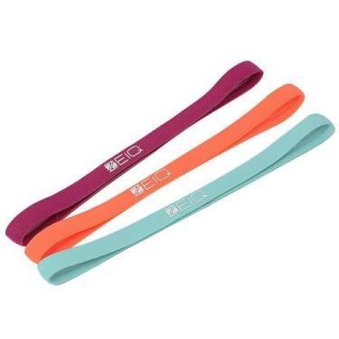 Imagem de Head Band Sport Zeiq - Kit 3 Unidades (bordô, laranja e azul sky)