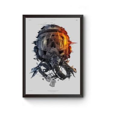 Imagem de Quadro Arte Battlefield Poster Moldurado - Fanarte
