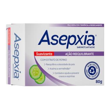 Imagem de Asepxia Sabonete Suavizante 80g — Limpeza Suave e Calmante | Hidrata e Acalma a Pele Sensível | Previne Cravos e Espinhas | Uso Diário