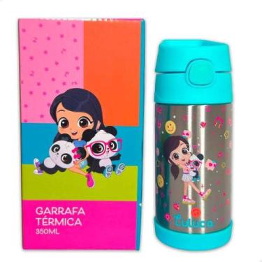 Imagem de Garrafa Térmica Luluquinha Inafntil Escolar 350ml Aço Inox Plastico PP