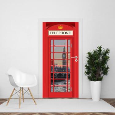 Imagem de Adesivo para Porta Cabine Londres - shopp do adesivo